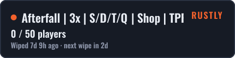Afterfall | 3x | S/D/T/Q | Shop | TPR — live status badge