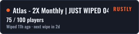 Atlas - 2X Monthly | JUST WIPED 04.10 — live status