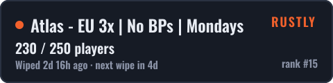 Atlas - EU 3x | No BPs | Mondays — live status badge