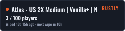 Atlas - US 2X Medium | Vanilla+ | No BP Wipes — live status badge