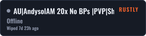 AU|AndysolAM 20x No BPs |PVP|Shop|Loot+|Kits|Raid+|MyMini — live status