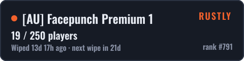 [AU] Facepunch Premium 1 — live status badge