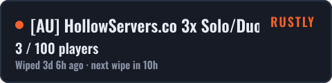 AU HollowServers.co 3x Solo/Duo/Trio|LootX3|JUST WIPED — live status