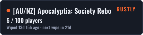 AU/NZ Apocalyptia: Society Reborn 2.5x PvE | Quests | Events — live status