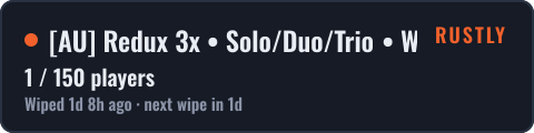 AU Redux 3x • Solo/Duo/Trio • Weekly — live status