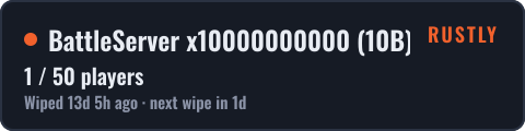 BattleServer x10000000000 (10B) |AU|PVP|KITS|TELEPORTS|MYMINI| — live status badge