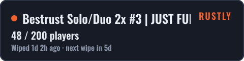 Bestrust Solo/Duo 2x #3 | JUST FULLWIPED 16.10 10/16 — live status