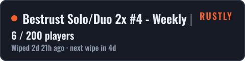 Bestrust Solo/Duo 2x #4 - Weekly | JUST WIPED 12.10 10/12 — live status badge