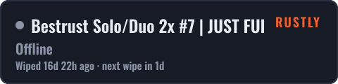 Bestrust Solo/Duo 2x #7 | JUST FULLWIPED 29.09 09/29 — live status badge