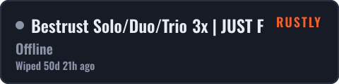 Bestrust Solo/Duo/Trio 3x | JUST FULLWIPED 28.08 08/28 — live status badge