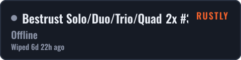 Bestrust Solo/Duo/Trio/Quad 2x #3 | JUST FULLWIPED 18.09 09/18 — live status