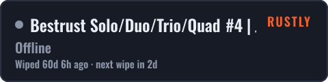 Bestrust Solo/Duo/Trio/Quad #4 | JUST FULLWIPED 09.08 08/09 — live status badge