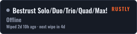 Bestrust Solo/Duo/Trio/Quad/Max5 2x #2 | JUST FULLWIPED 20.10 1 — live status badge