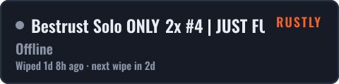 Bestrust Solo ONLY 2x #4 | JUST FULLWIPED 21.10 10/21 — live status badge