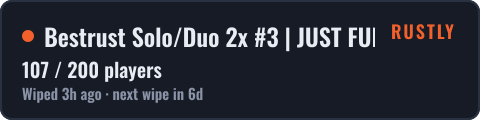 Bestrust Solo/Duo 2x #3 | JUST FULLWIPED 23.10 10/23 — live status