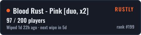 Blood Rust - Pink [duo, x2] — live status badge