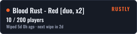Blood Rust - Red duo, x2 — live status