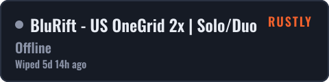 BluRift - US OneGrid 2x | Solo/Duo/Trio | One Grid ! — live status badge