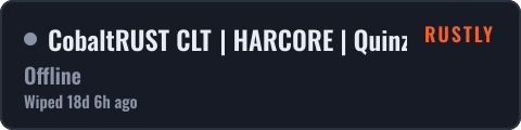 CobaltRUST CLT | HARCORE | Quinzenal | Vanilla | QoL | — live status