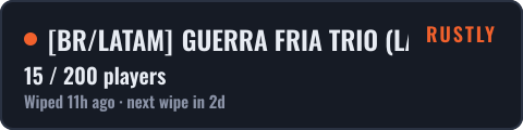BR/LATAM GUERRA FRIA TRIO (LANÇAMENTO 14/10 ) vK.gg — live status