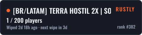 BR/LATAM TERRA HOSTIL 2X | SOLO/ DUO/ TRIO | — live status