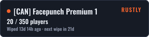 CAN Facepunch Premium 1 — live status