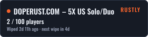 DOPERUST.COM – 5X US Solo/Duo MyMini|Kits|Rewards — live status