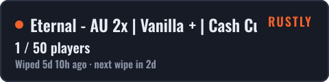 Eternal - AU 2x | Vanilla + | Cash Cup Comp | Biweekly — live status badge