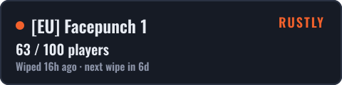 [EU] Facepunch 1 — live status badge