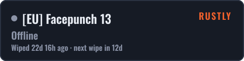 [EU] Facepunch 13 — live status badge