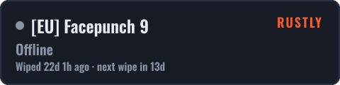 [EU] Facepunch 9 — live status badge