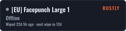 [EU] Facepunch Large 1 — live status badge