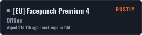 [EU] Facepunch Premium 4 — live status badge