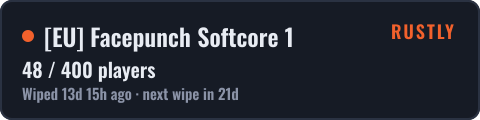 [EU] Facepunch Softcore 1 — live status badge