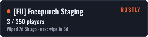 [EU] Facepunch Staging — live status badge