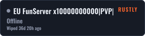 EU FunServer x10000000000|PVP|BATTLEFIELD|SKINS|KITS|TP|MAZE|MI — live status badge