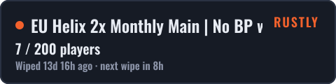 EU Helix 2x Monthly Main | No BP wipes | Noob Friendly | x2 — live status badge