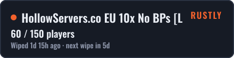 EU HollowServers.co 10x No BPs Loot++|Events|MyMini|Shop — live status