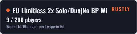 EU Limitless 2x Solo/Duo|No BP Wipes|Team BPs|Noob Friendly|x2 — live status
