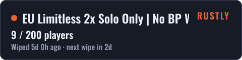 EU Limitless 2x Solo Only | No BP Wipes|Noob Friendly|x2|Max 1 — live status