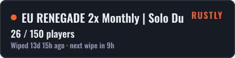 EU RENEGADE 2x Monthly | Solo Duo Trio Quad | 50% Upkeep | No B — live status