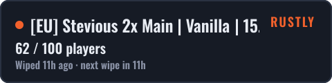 EU Stevious 2x Main | Vanilla | 15.10 — live status
