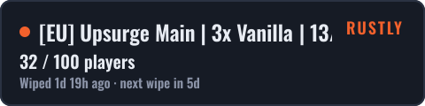EU Upsurge Main | 3x Vanilla | 13/10 — live status
