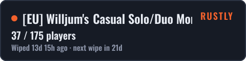 [EU] Willjum's Casual Solo/Duo Monthly — live status badge