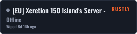 EU Xcretion 150 Island's Server - Random Items — live status