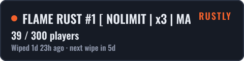 FLAME RUST #1 NOLIMIT | x3 | MAGIC WIPE 13.10 — live status