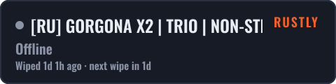 RU GORGONA X2 | TRIO | NON-STEAM | LOOT X2 | FPS++ — live status