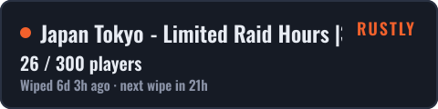 Japan Tokyo - Limited Raid Hours |3x|PvP|JP — live status badge
