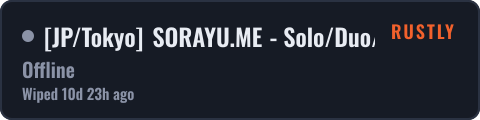 JP/Tokyo SORAYU.ME - Solo/Duo/Trio|PVP|Wed/水曜日|10/07 — live status