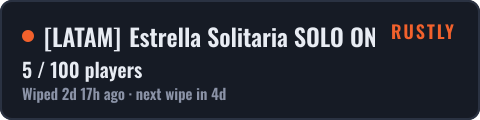 LATAM Estrella Solitaria SOLO ONLY | 12/10 Wipe — live status